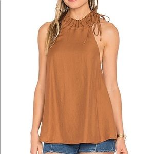SOMEDAYS LOVIN || Miles Away Open-Back Tie Halter Top in Latte - SZ XS